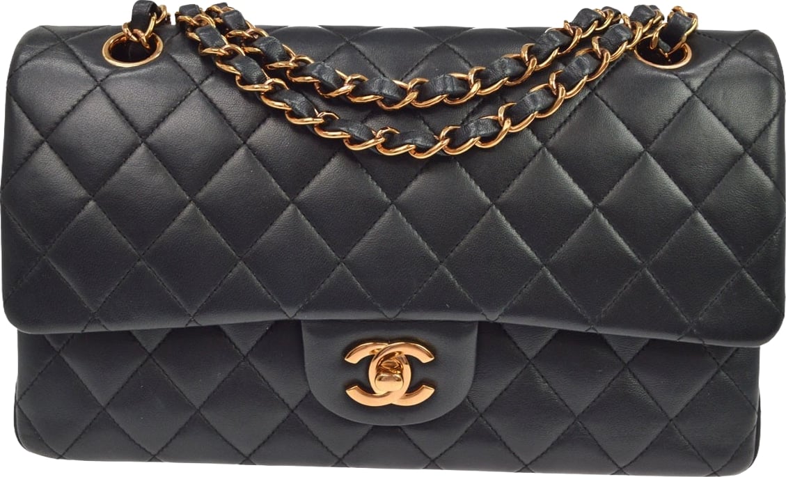Chanel Classic Timeless Double Flap Quilted Lambskin Medium