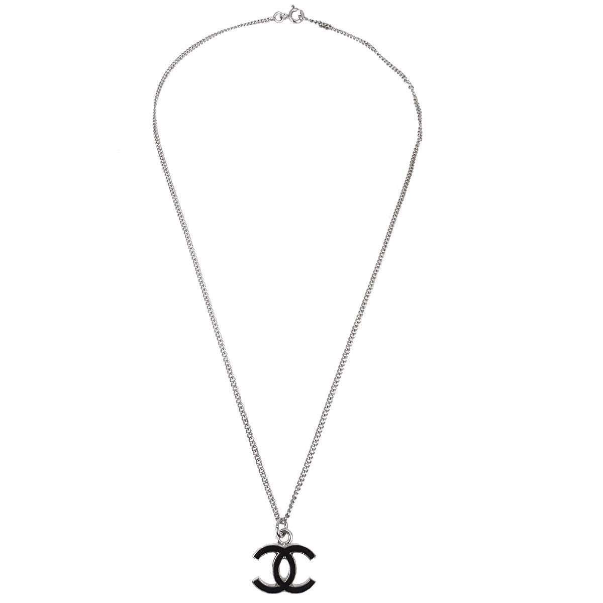 Chanel CC Pendant Metal with Enamel