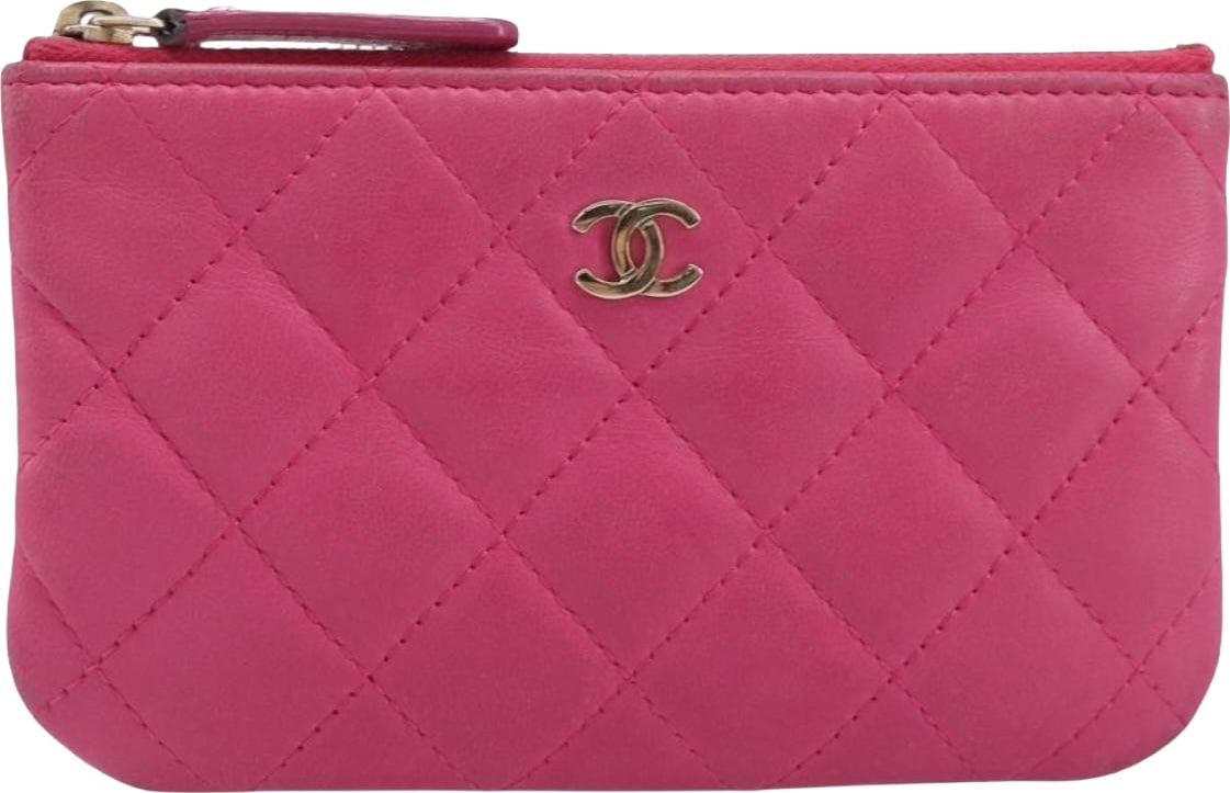Chanel Classic Zip Coin Purse Quilted Lambskin