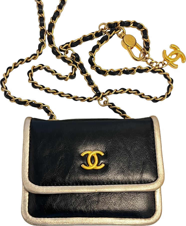 Chanel Golden Frame Mini Chain Wallet leather mini