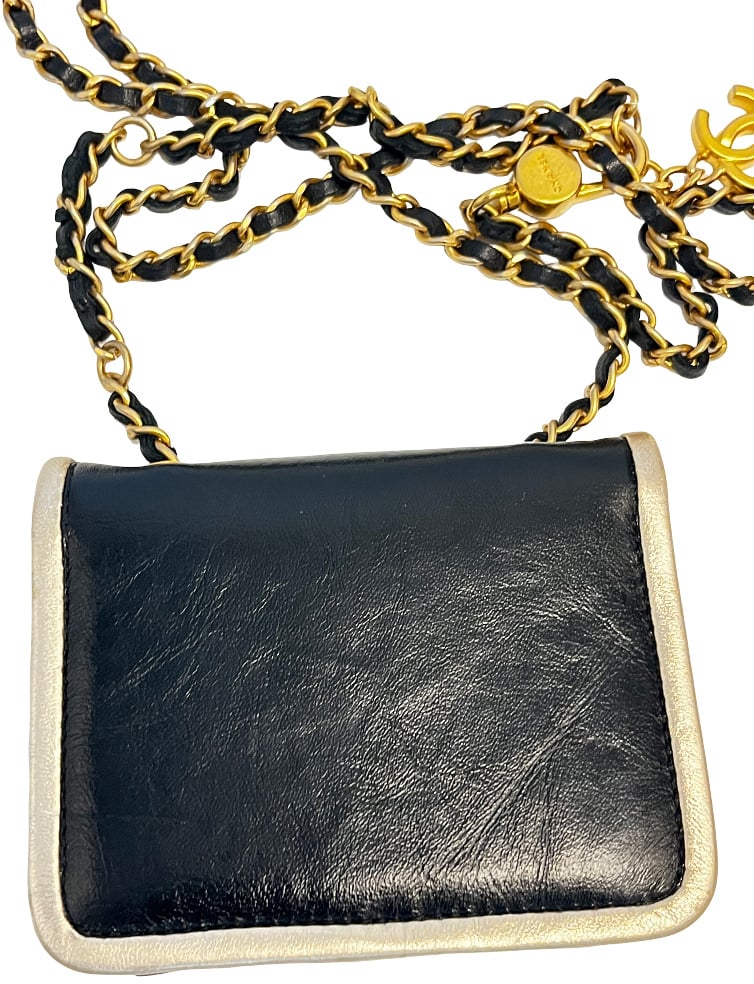 Chanel Golden Frame Mini Chain Wallet leather mini