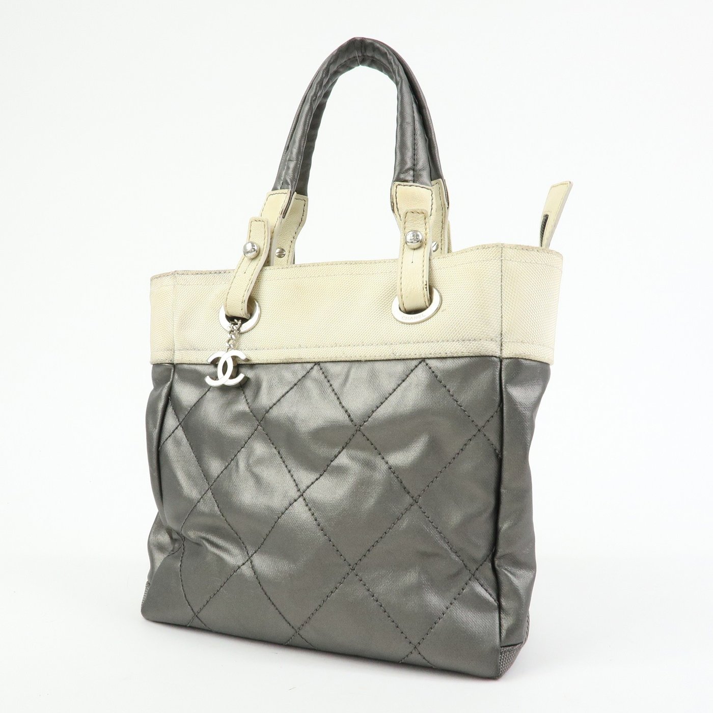 Chanel Biarritz Quilted Coated Canvas Small