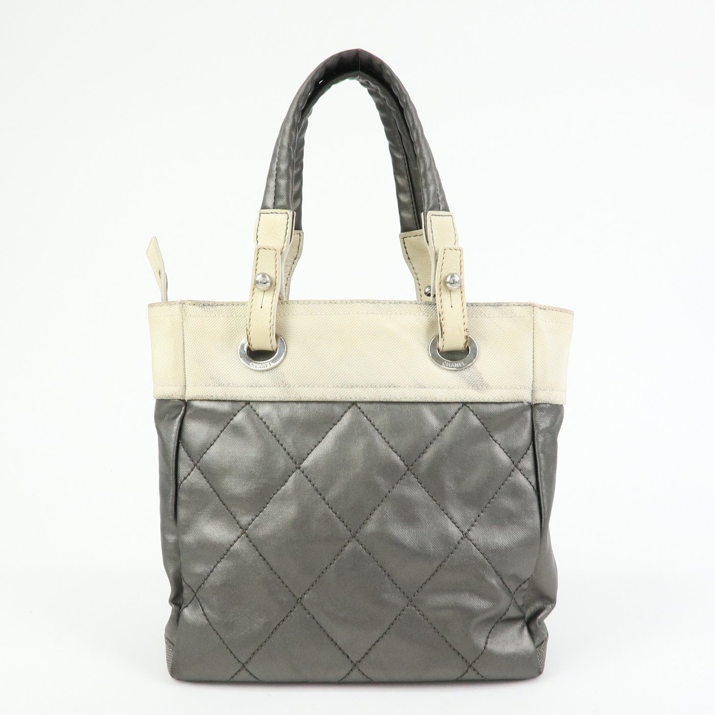 Chanel Biarritz Quilted Coated Canvas Small