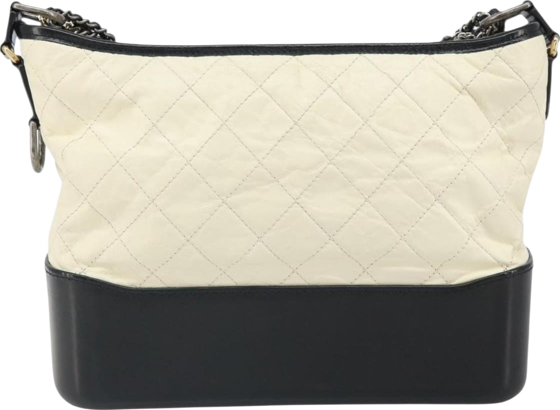 Chanel Bicolor Gabrielle Hobo Quilted Aged Calfskin Medium
