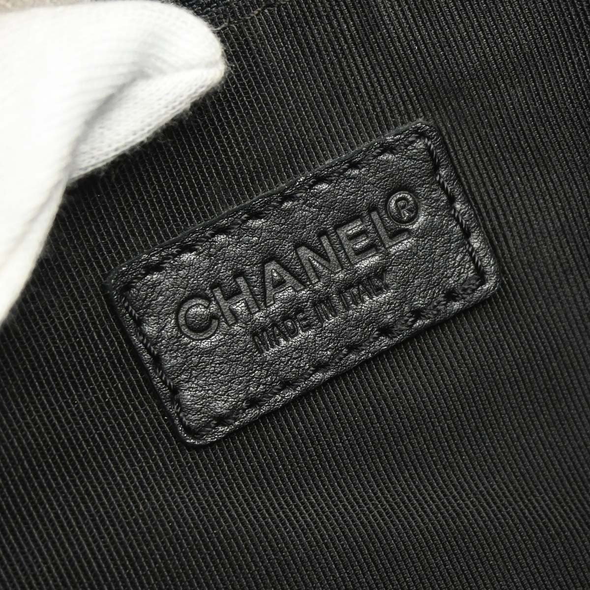 Chanel Surpique Zip Around Satchel Quilted Leather Large