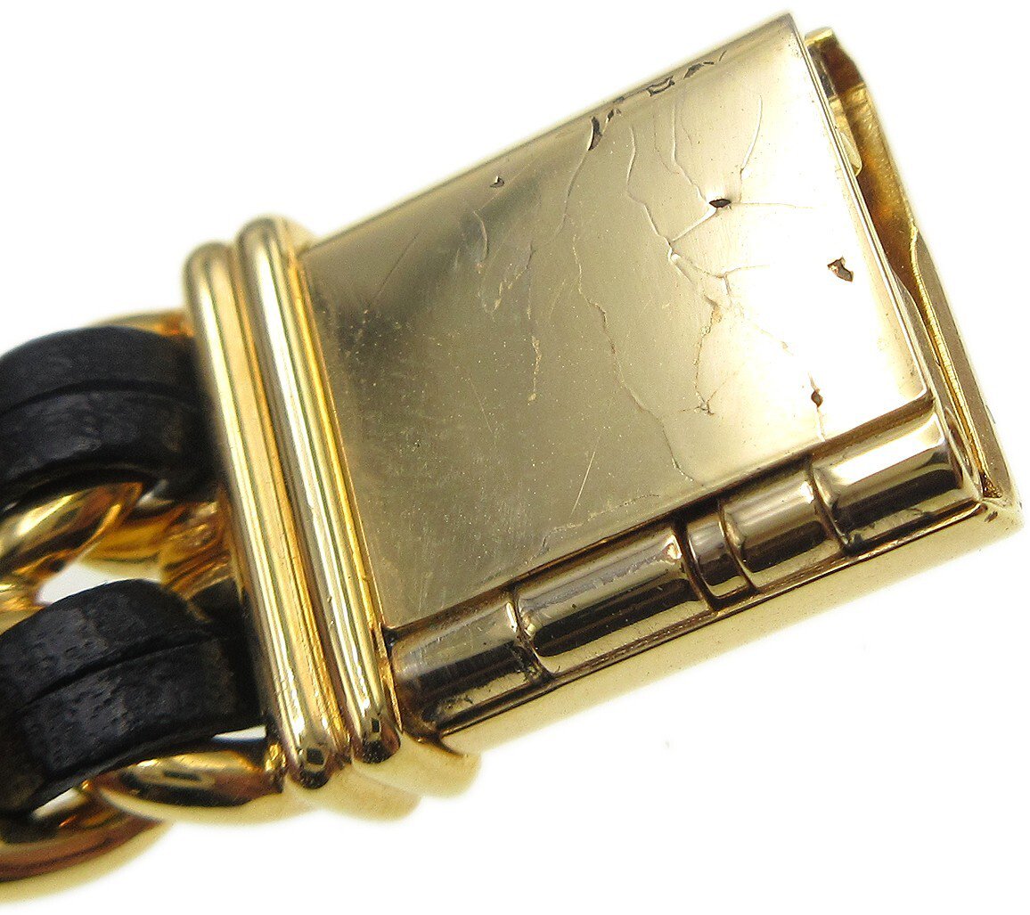 Chanel Premiere Rock Quartz Plated Metal and Leather 20