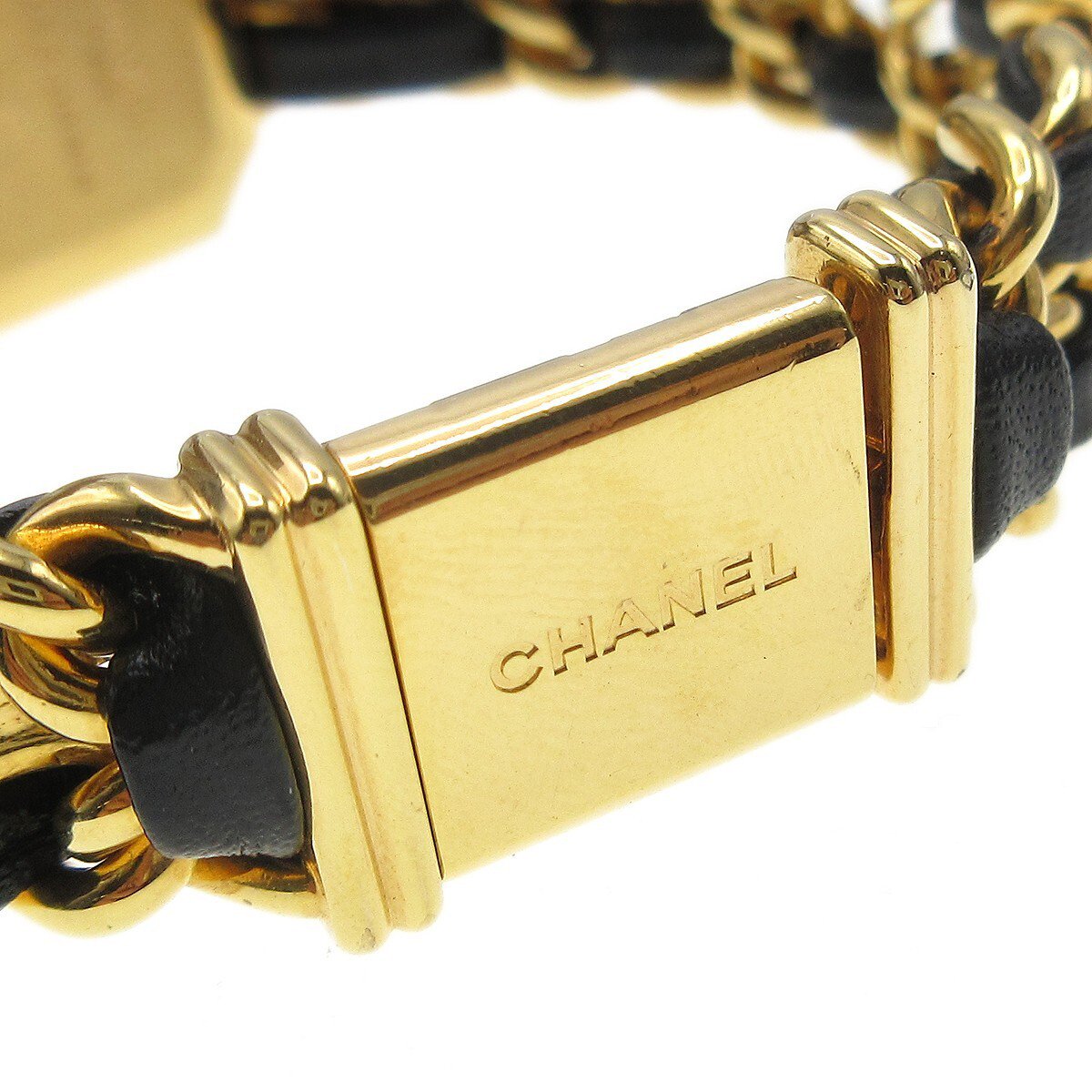 Chanel Premiere Rock Quartz Plated Metal and Leather 20