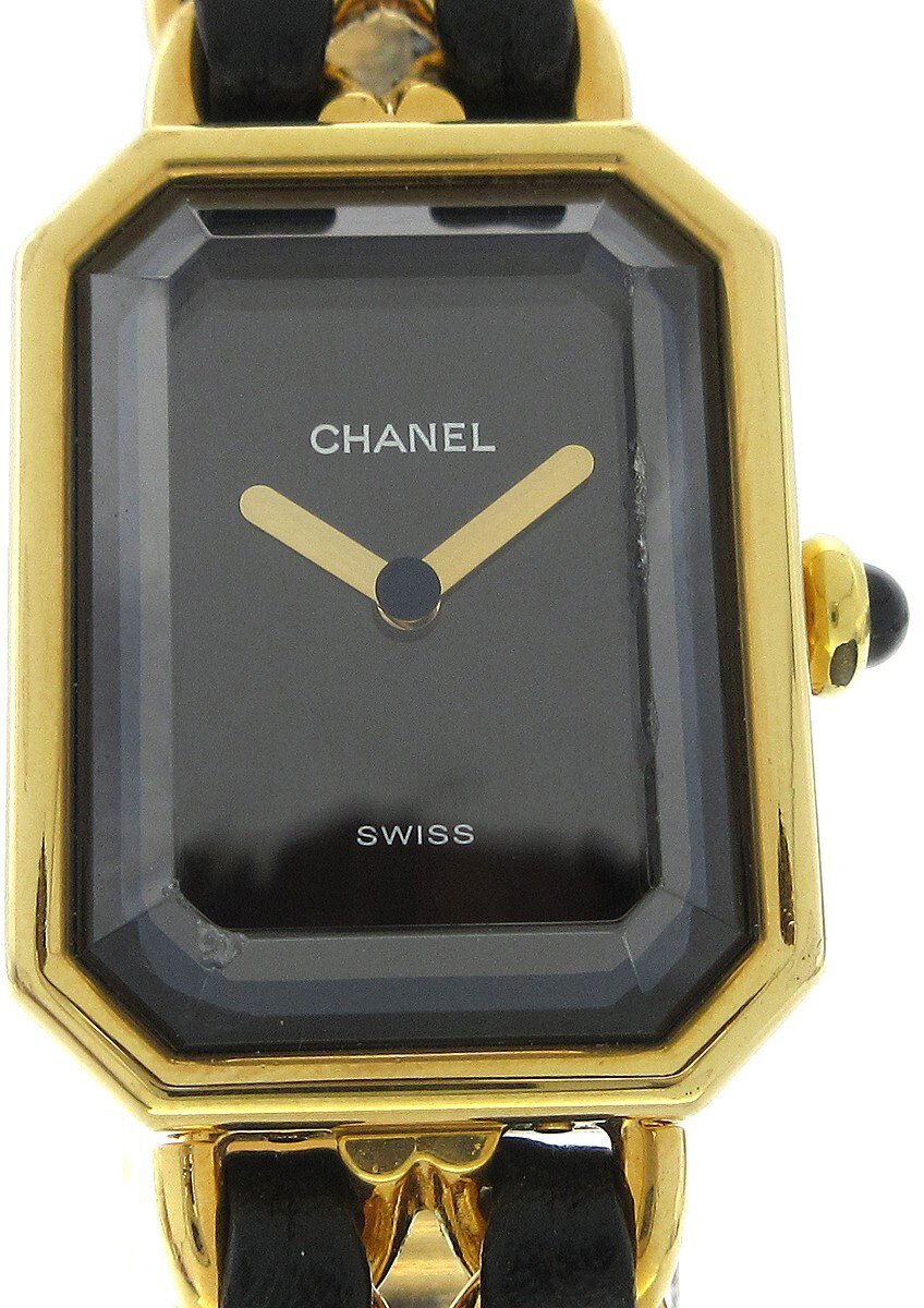 Chanel Premiere Rock Quartz Plated Metal and Leather 20