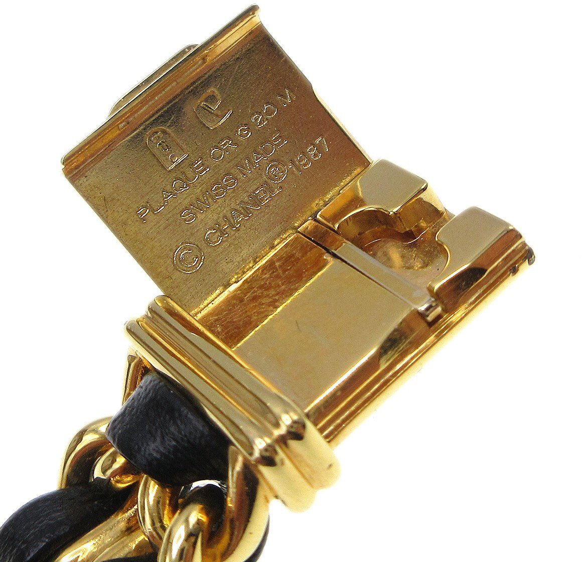 Chanel Premiere Rock Quartz Plated Metal and Leather 20