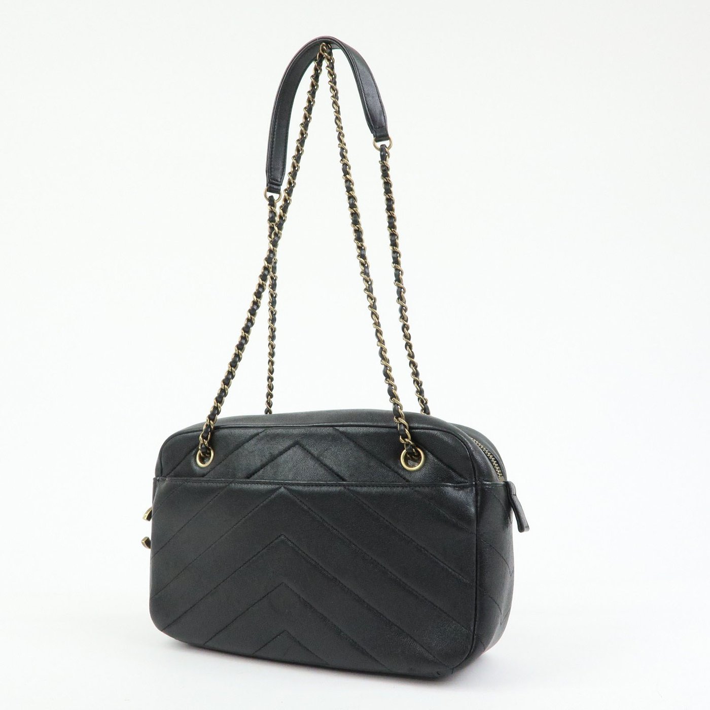 Chanel Camera Chevron Lambskin Medium