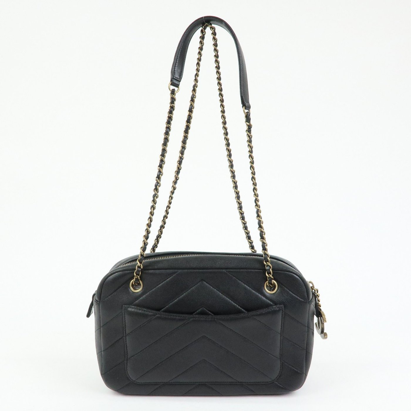 Chanel Camera Chevron Lambskin Medium