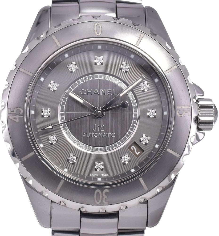 Chanel J12 Automatic Ceramic and Stainless Steel with Diamond Markers 38