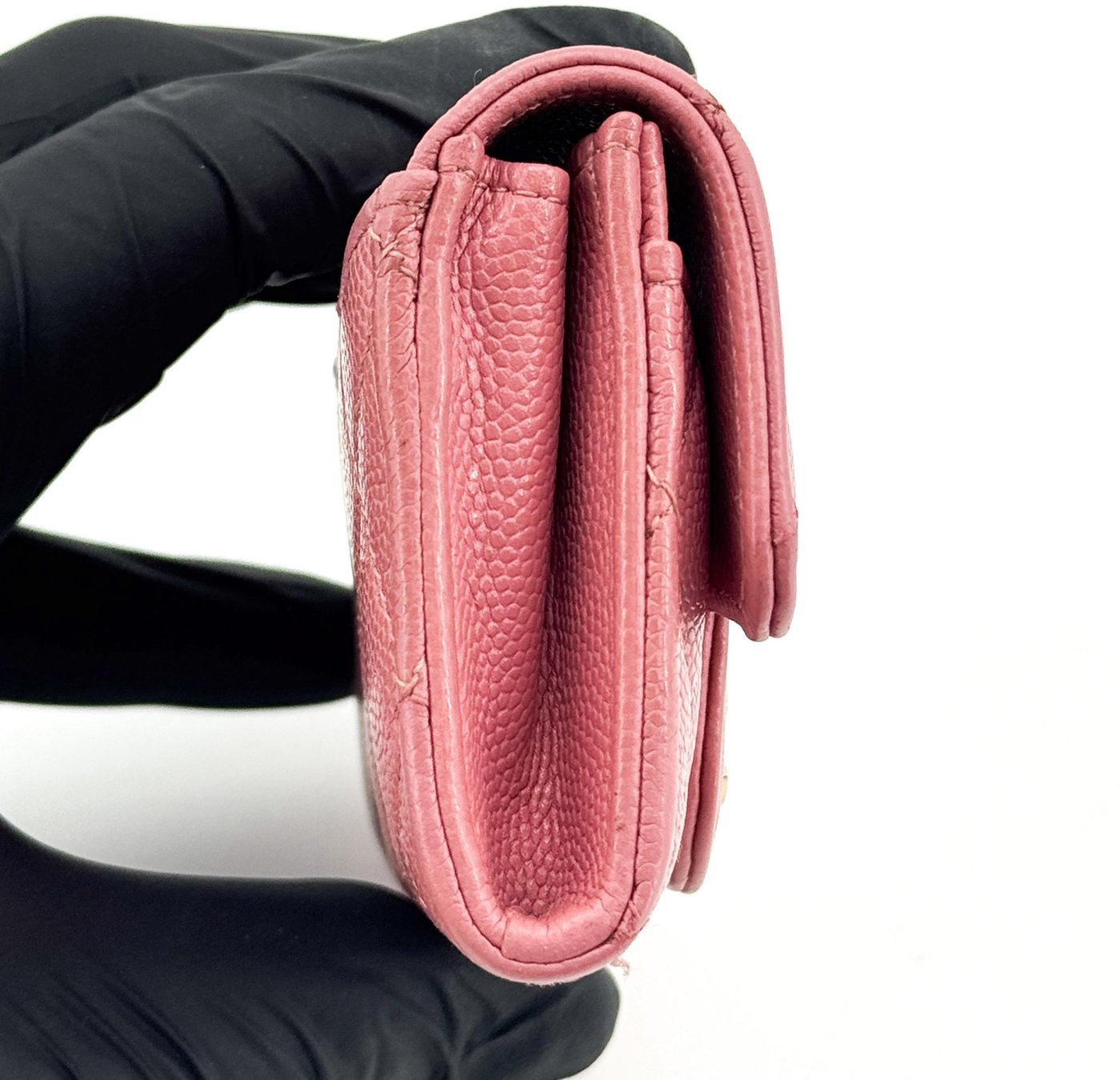Chanel Classic Flap Card Case Quilted Caviar