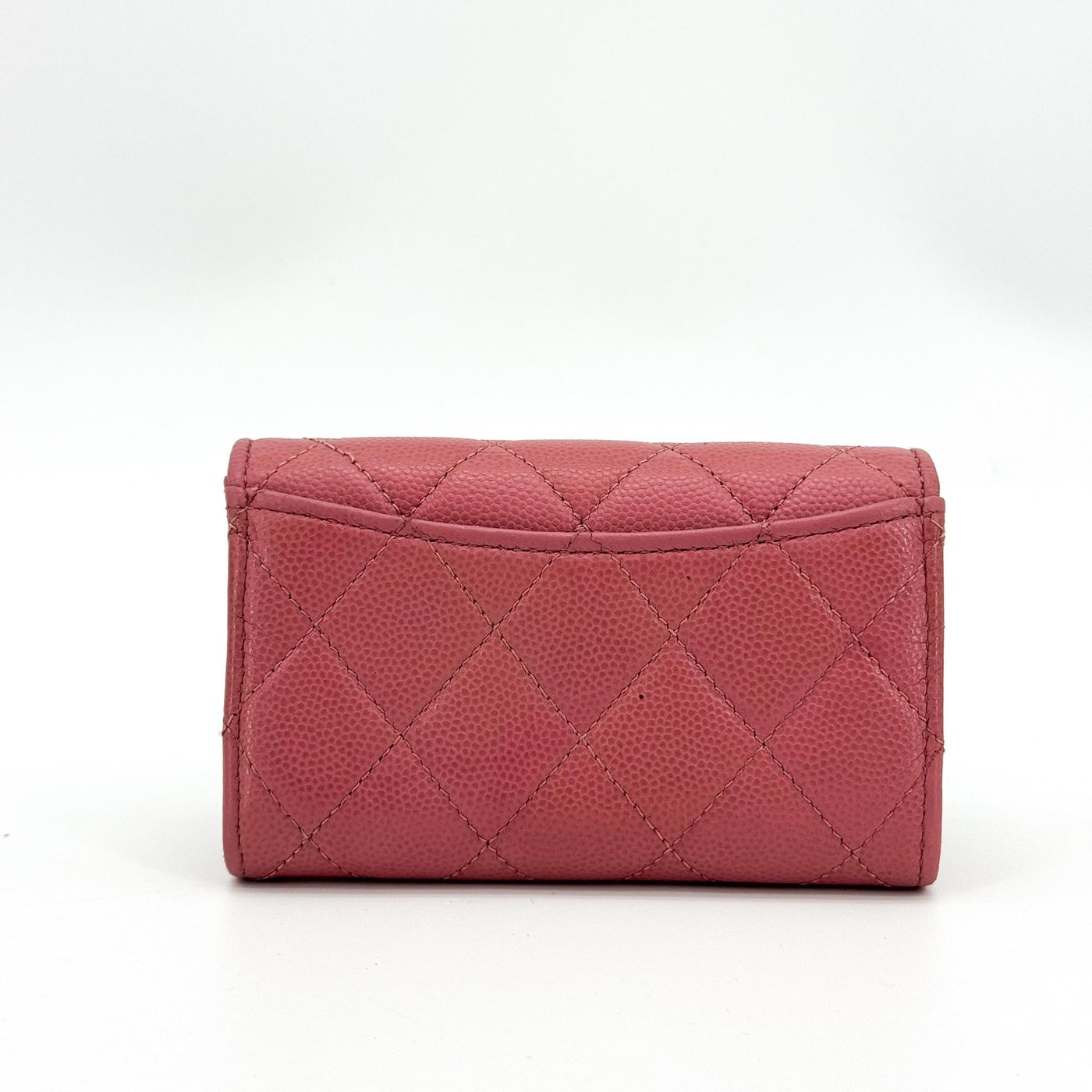 Chanel Classic Flap Card Case Quilted Caviar