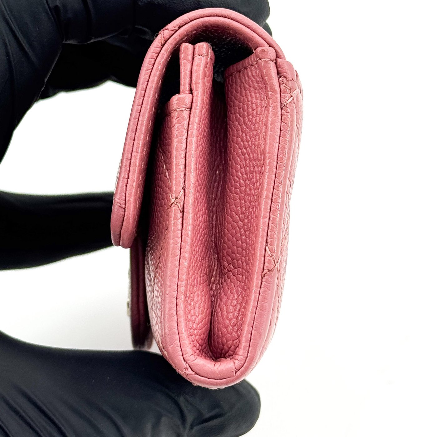 Chanel Classic Flap Card Case Quilted Caviar