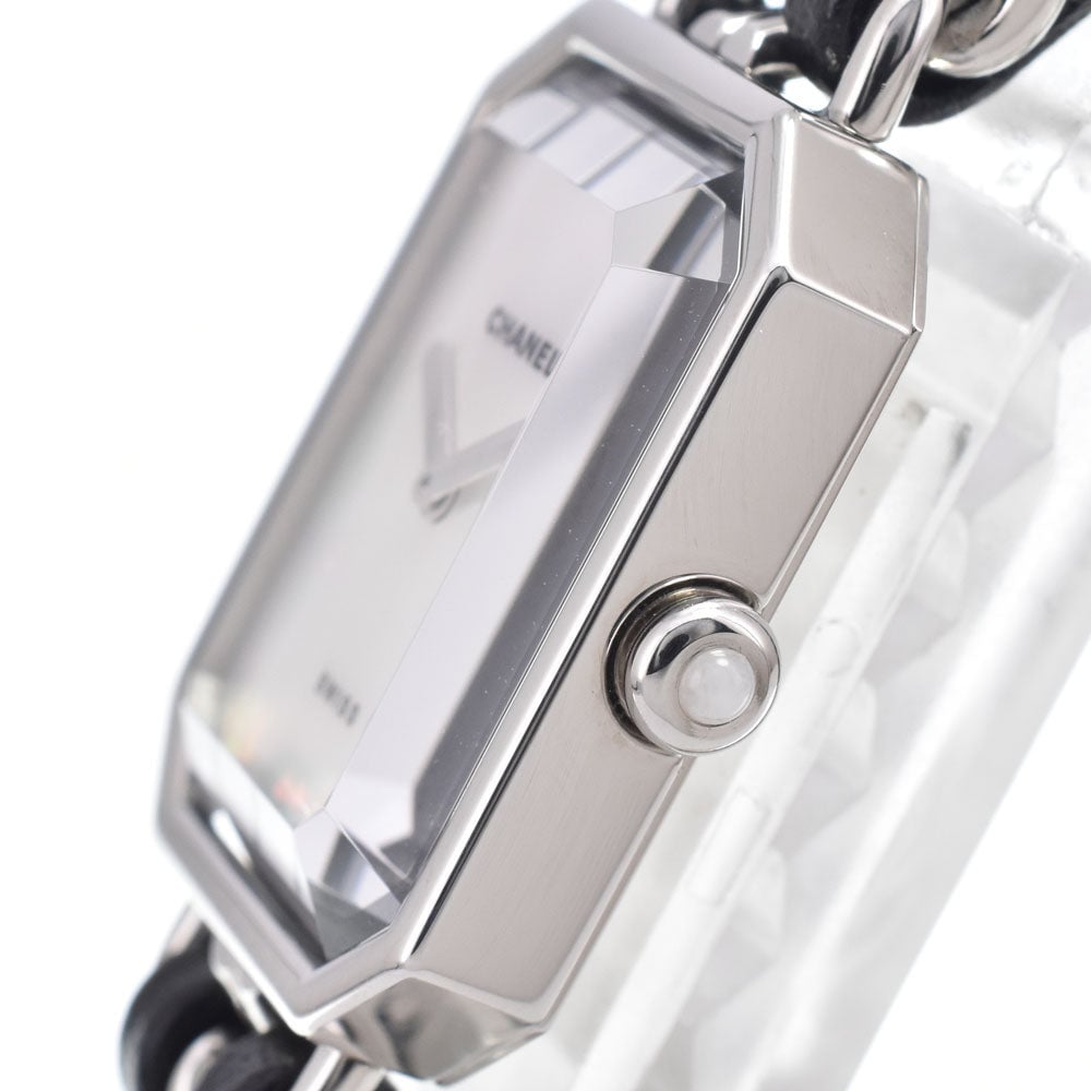 Chanel Premiere Rock Quartz Stainless Steel and Leather with Mother of Pearl 20