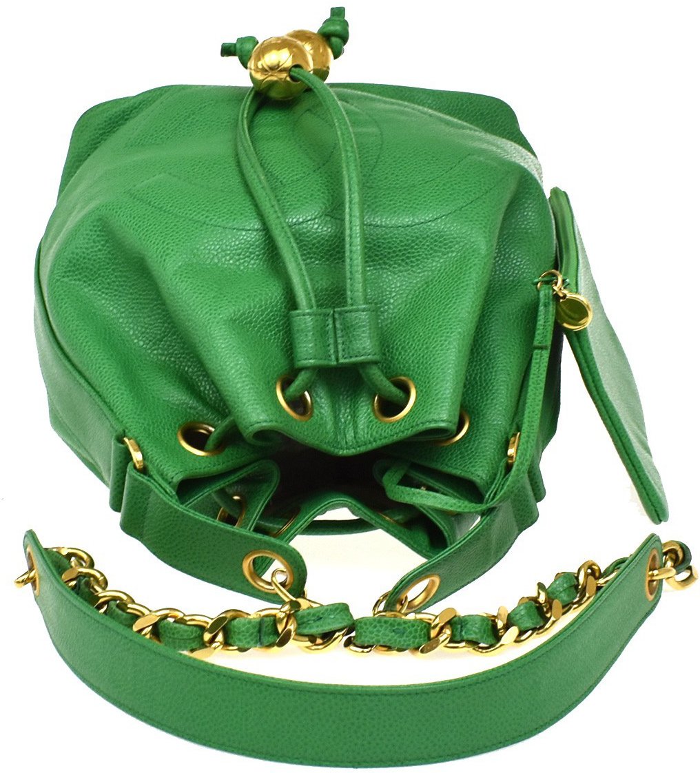 Chanel Vintage CC Chain Drawstring Lambskin