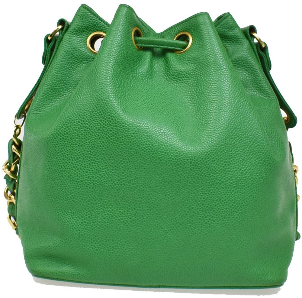 Chanel Vintage CC Chain Drawstring Lambskin