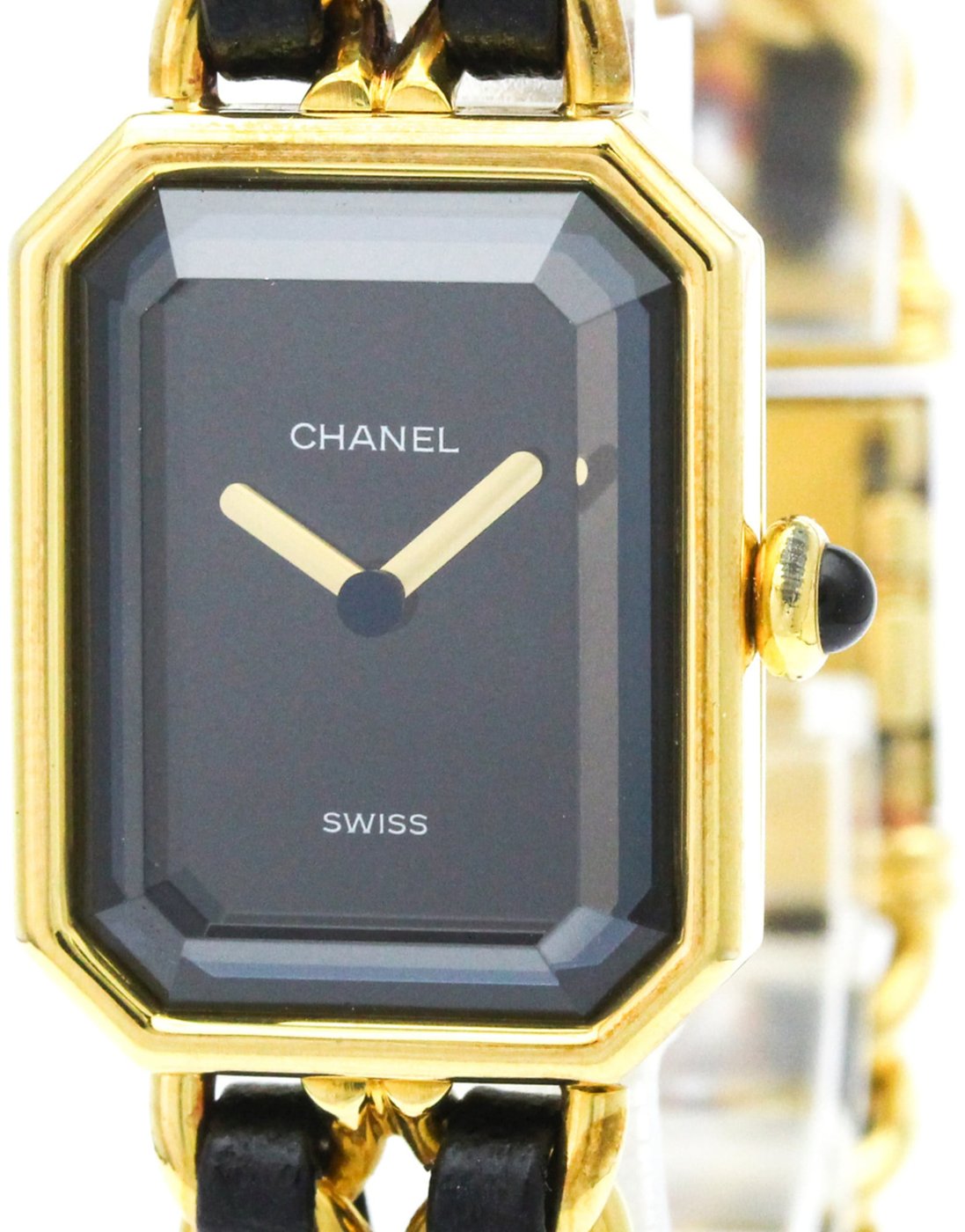 Chanel Premiere Rock Quartz Plated Metal and Leather 20
