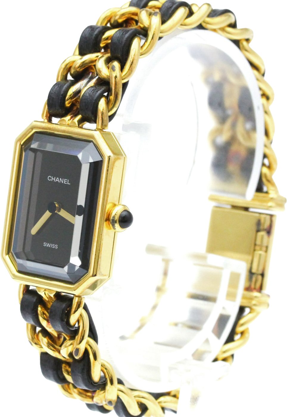 Chanel Premiere Rock Quartz Plated Metal and Leather 20