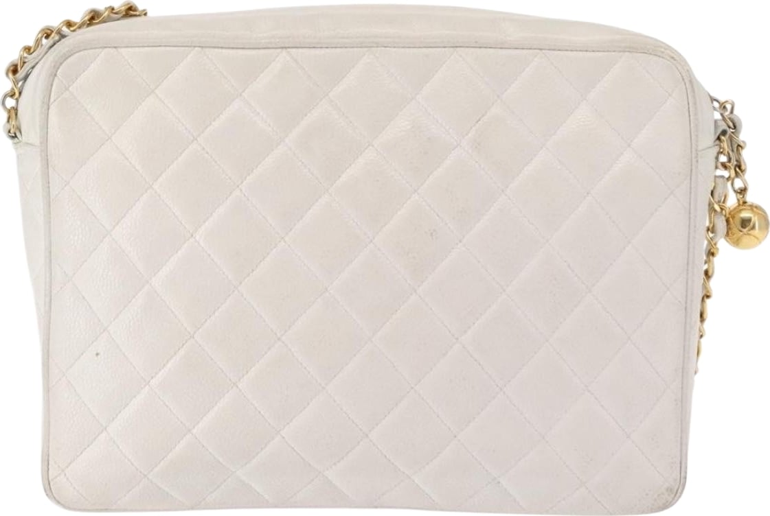 Chanel Vintage Front Pocket Camera Quilted Caviar Small