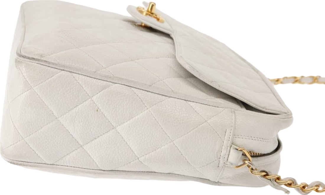 Chanel Vintage Front Pocket Camera Quilted Caviar Small