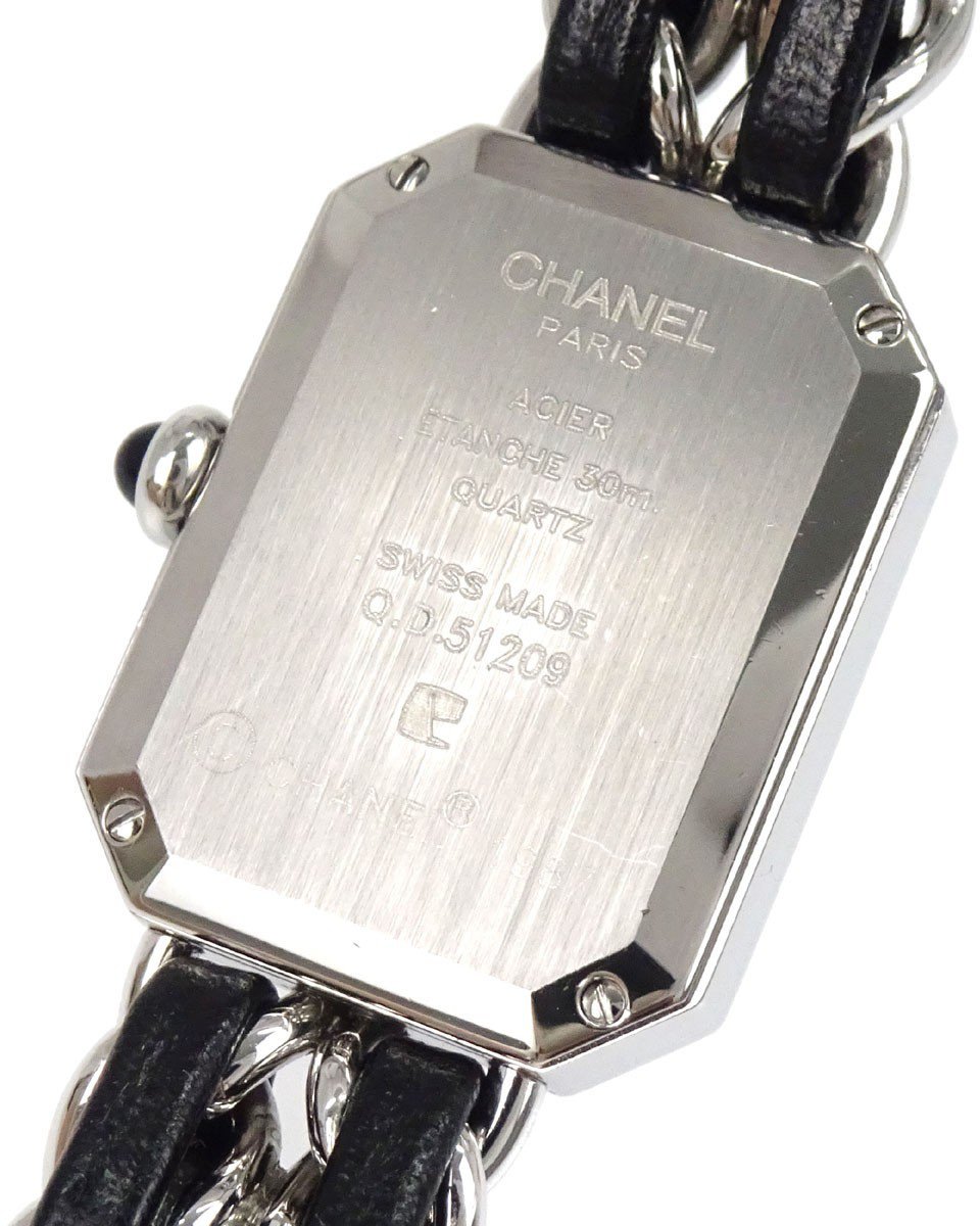 Chanel Premiere Rock Quartz Stainless Steel and Leather 20