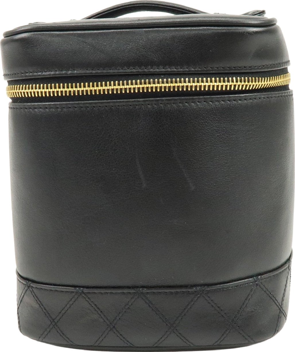 Chanel Vintage Cosmetic Case Lambskin Tall