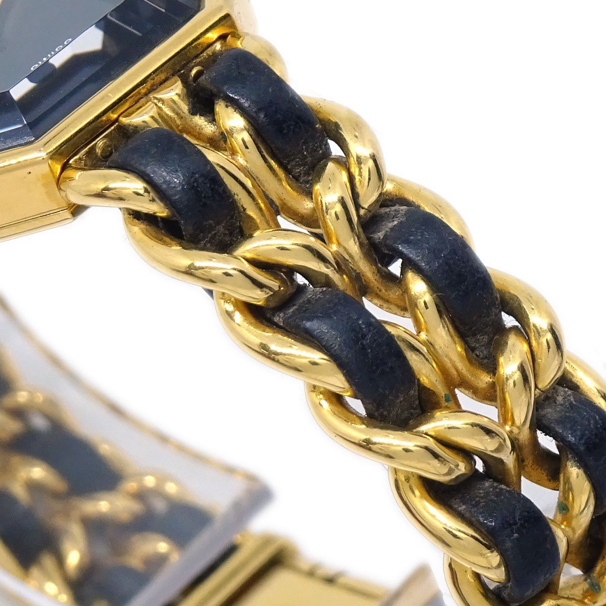 Chanel Premiere Rock Quartz Plated Metal and Leather 20