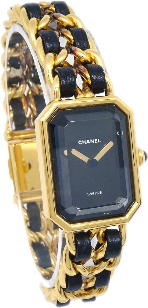 Chanel Premiere Rock Quartz Plated Metal and Leather 20