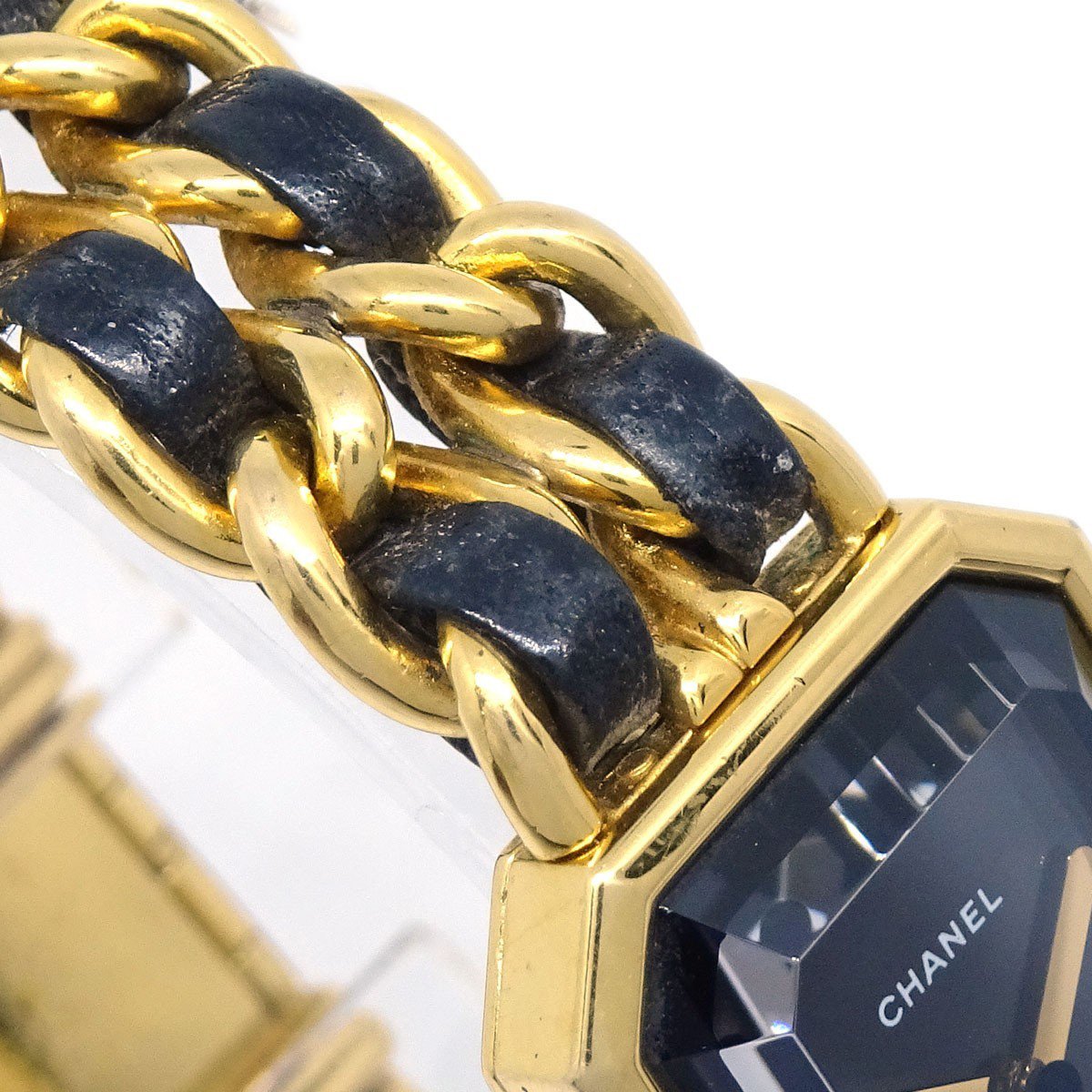 Chanel Premiere Rock Quartz Plated Metal and Leather 20