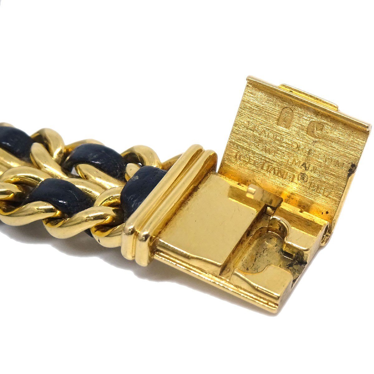 Chanel Premiere Rock Quartz Plated Metal and Leather 20
