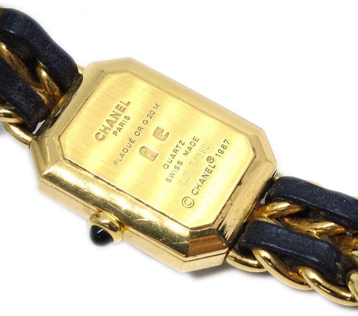 Chanel Premiere Rock Quartz Plated Metal and Leather 20
