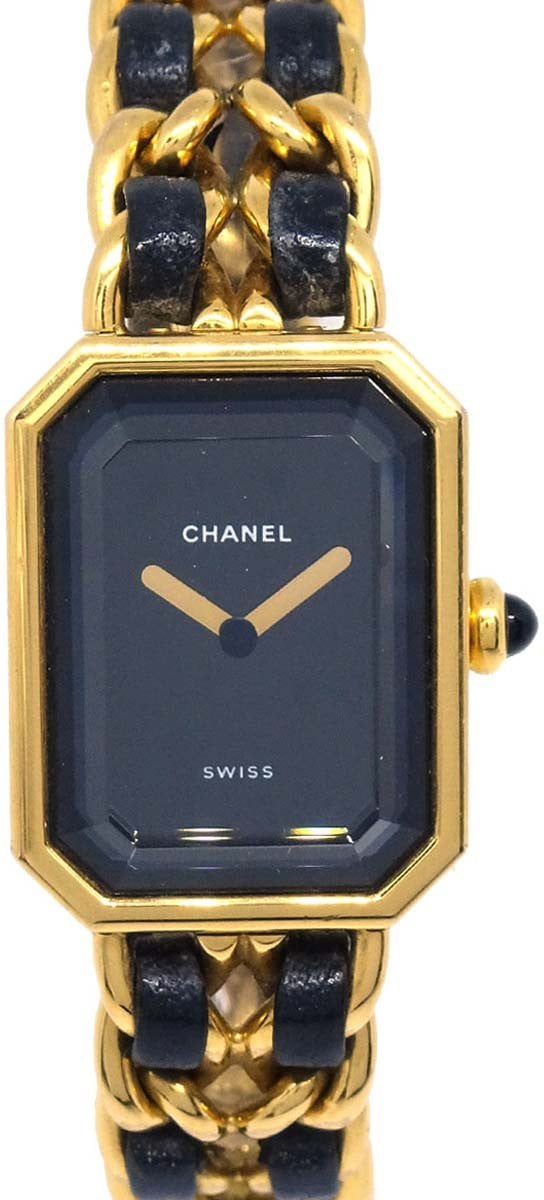 Chanel Premiere Rock Quartz Plated Metal and Leather 20