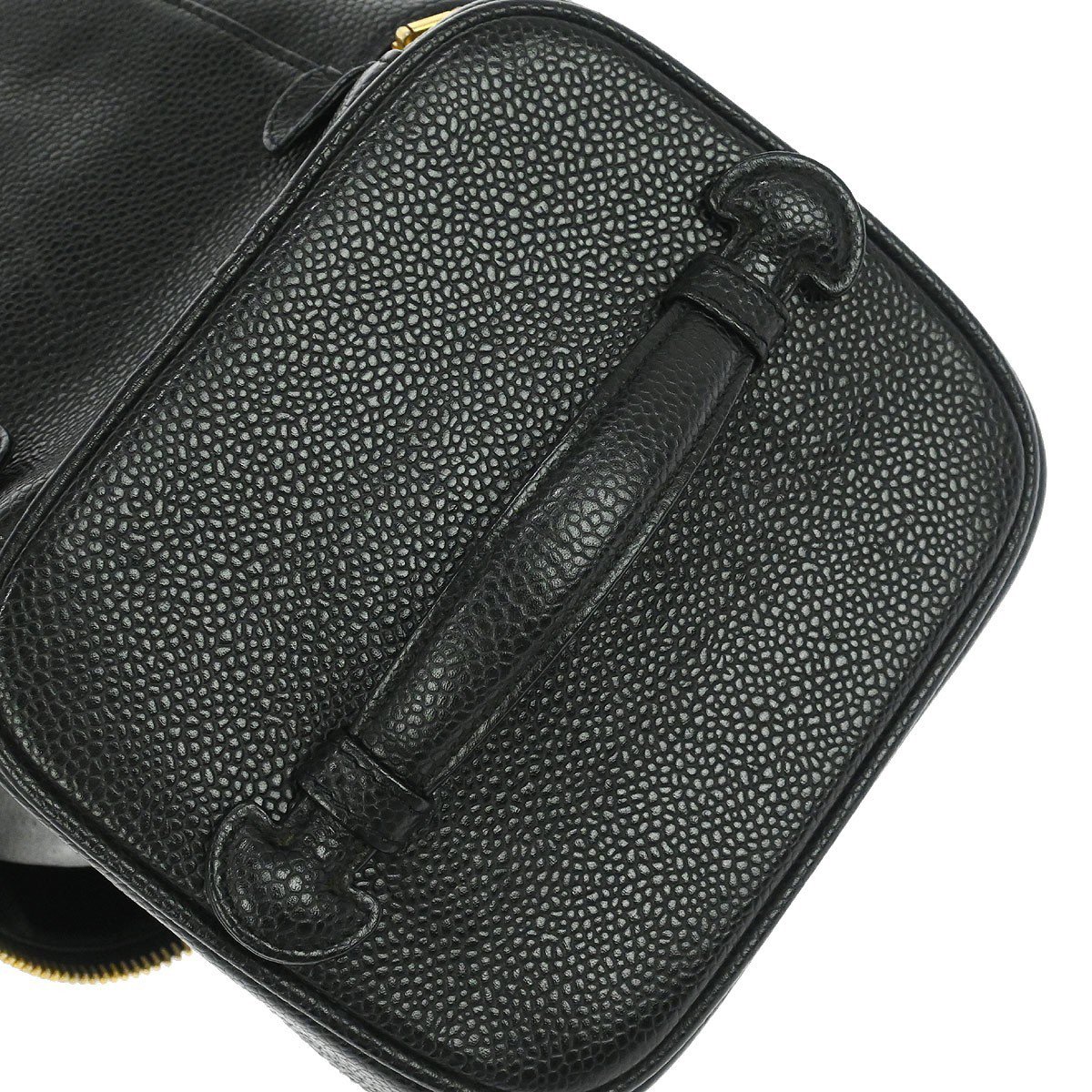 Chanel Vintage Timeless Cosmetic Case Caviar Small