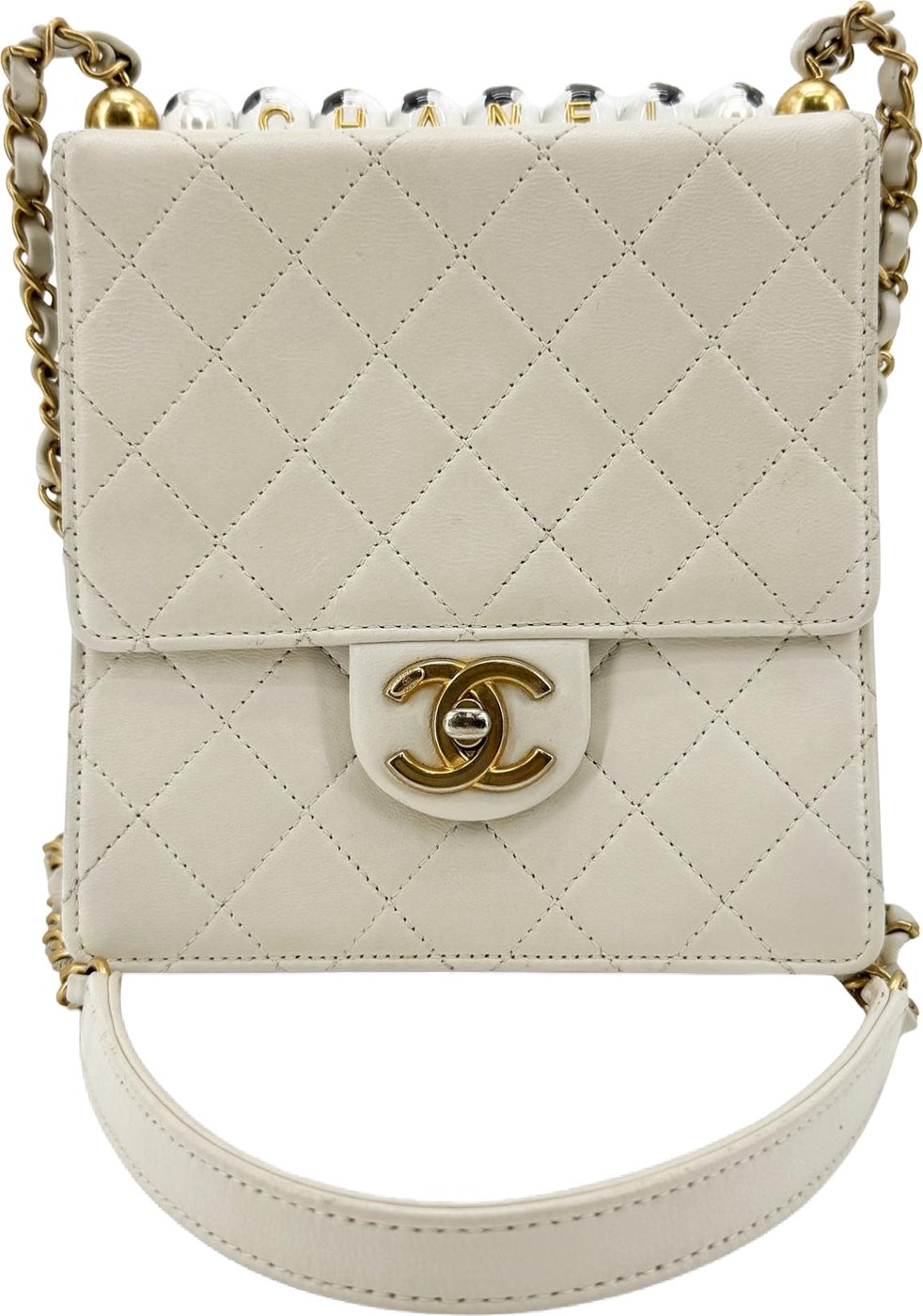 Chanel Chic Pearls Flap Quilted Lambskin Mini