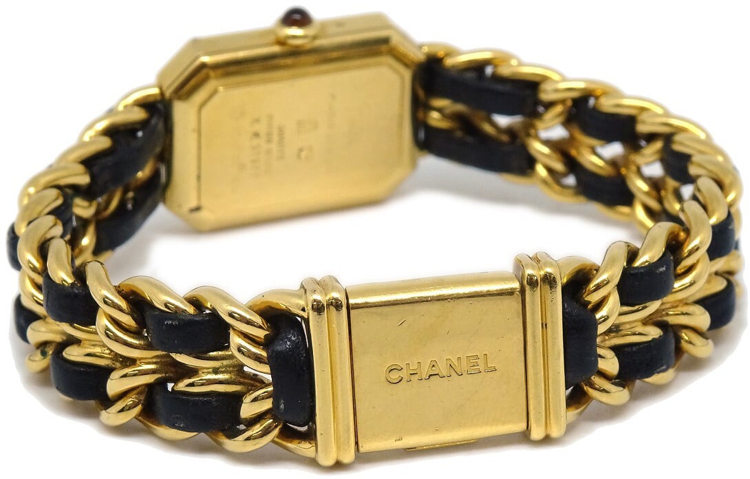 Chanel Premiere Rock Quartz Plated Metal and Leather 20