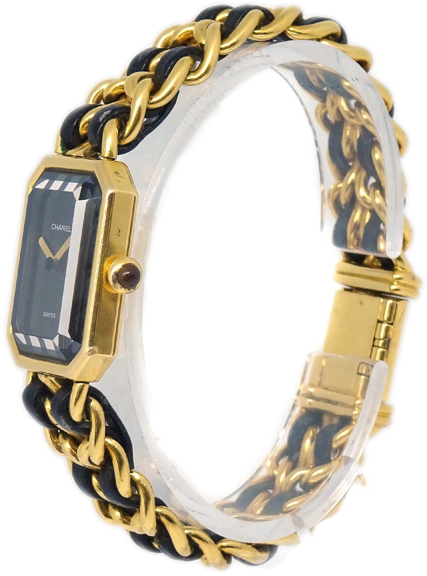 Chanel Premiere Rock Quartz Plated Metal and Leather 20