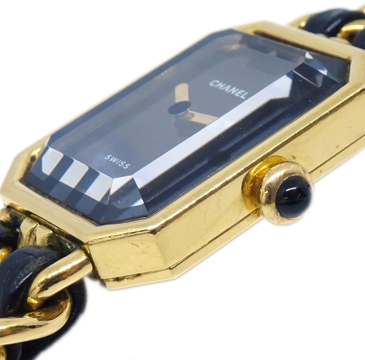 Chanel Premiere Rock Quartz Plated Metal and Leather 20