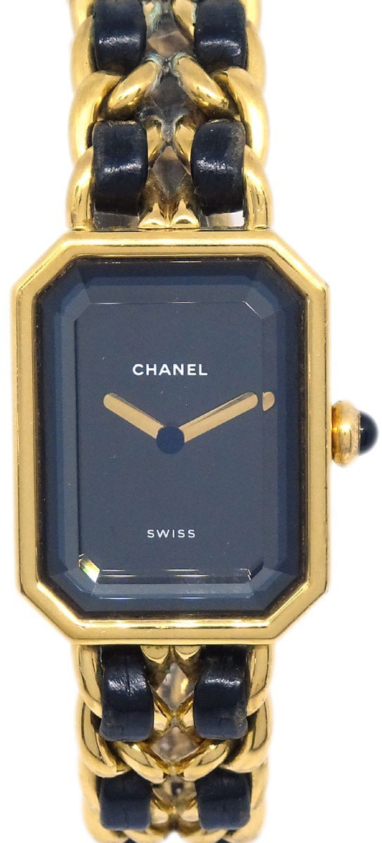 Chanel Premiere Rock Quartz Plated Metal and Leather 20