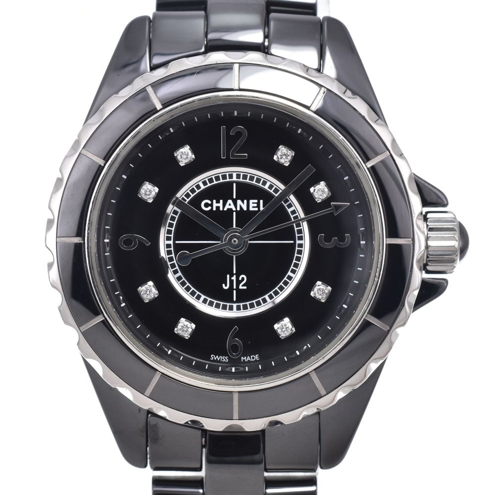 Chanel J12 Quartz Ceramic and Stainless Steel with Diamond Markers 29