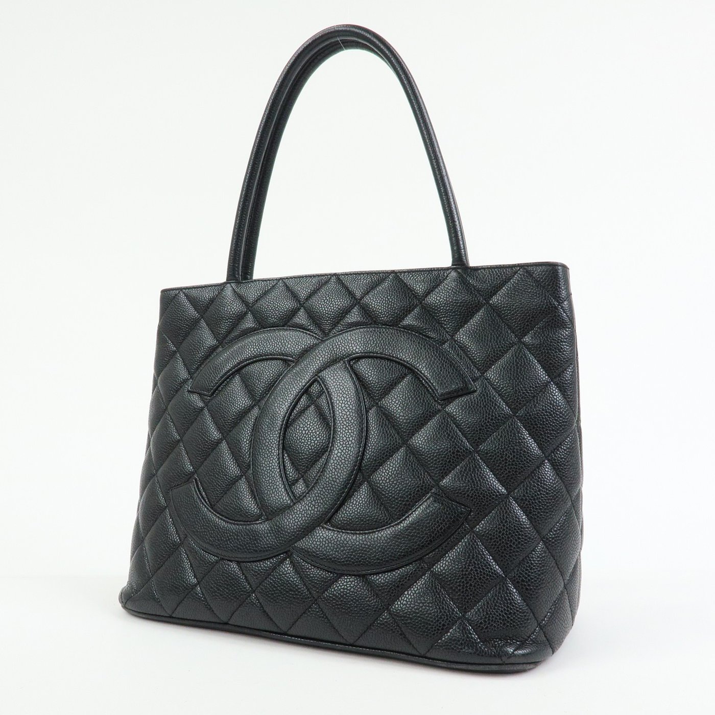 Chanel Medallion Quilted Caviar