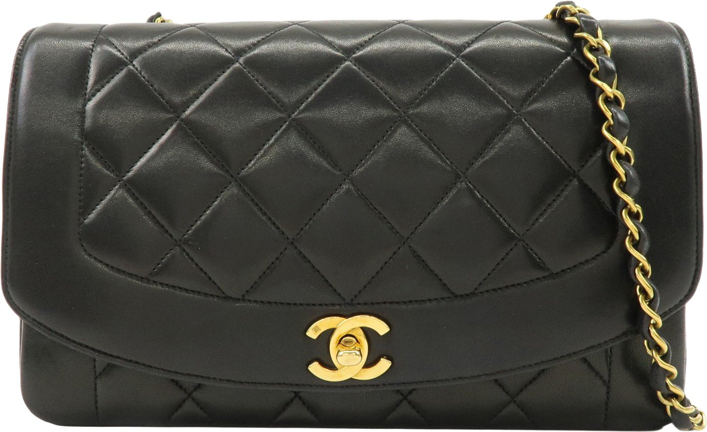Chanel Vintage Diana Flap Quilted Lambskin Medium