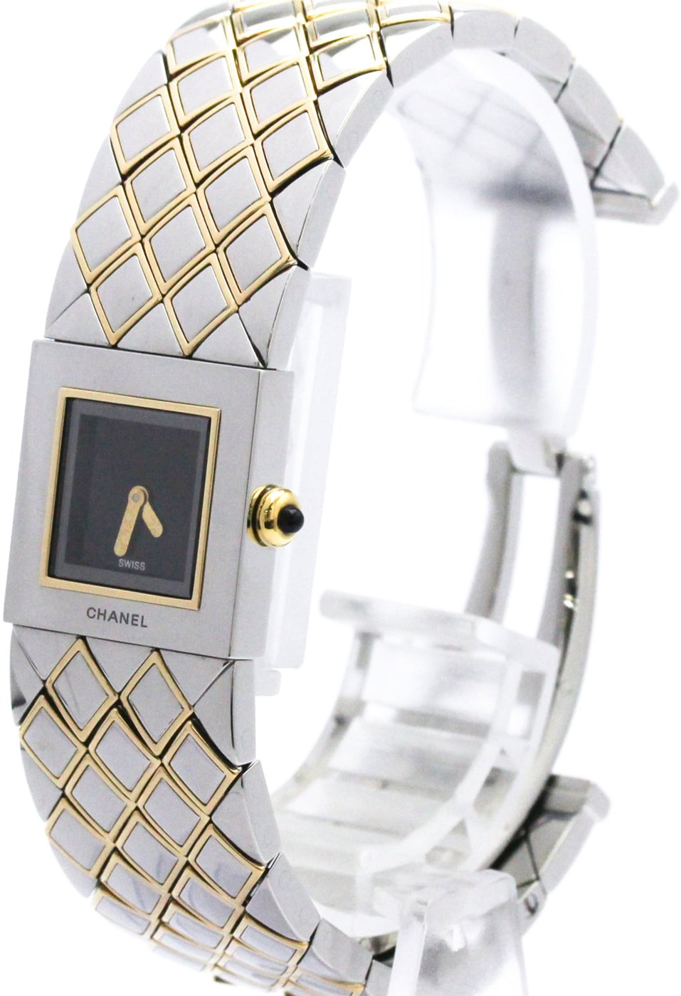 Chanel Matelasse Quartz Stainless Steel 19