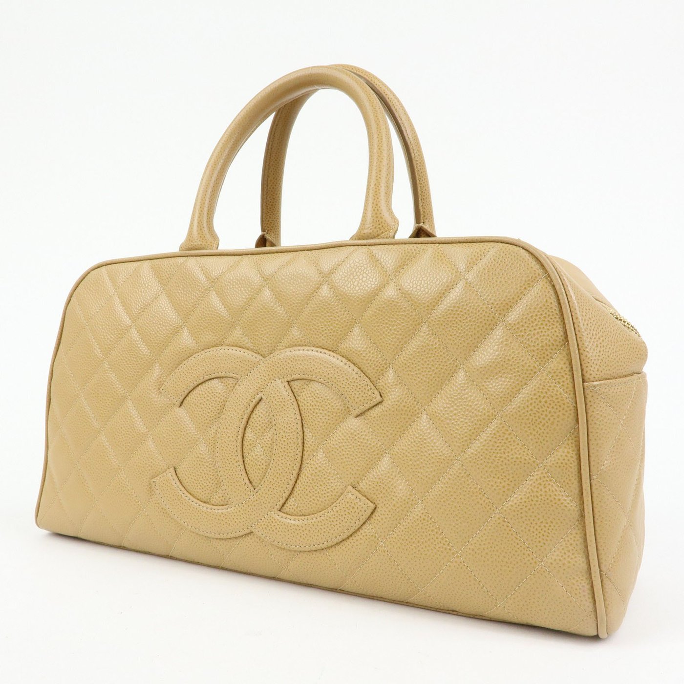 Chanel Timeless CC Bowler Quilted Caviar Medium