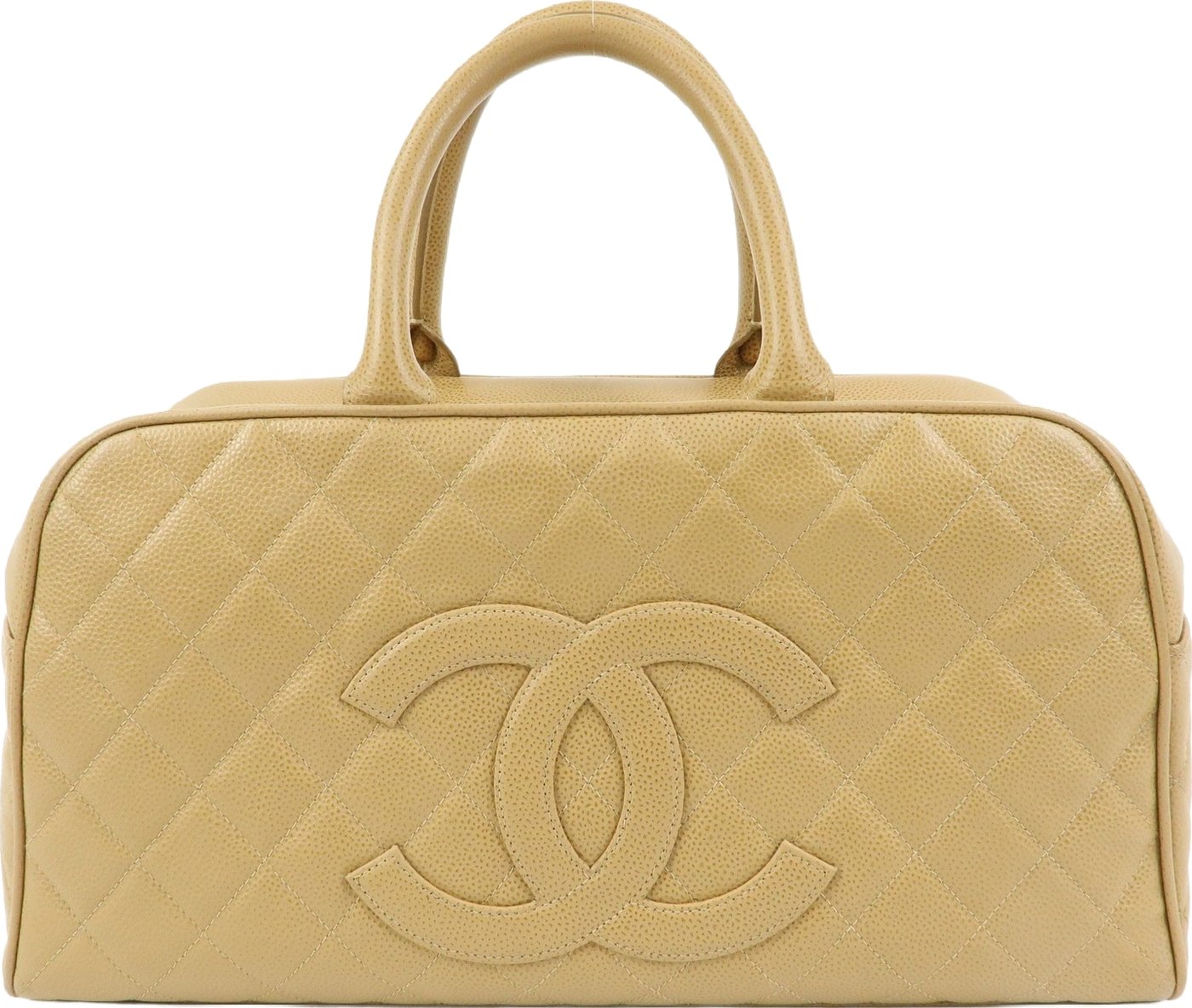 Chanel Timeless CC Bowler Quilted Caviar Medium