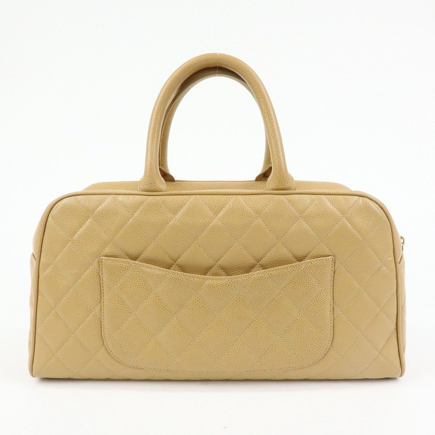 Chanel Timeless CC Bowler Quilted Caviar Medium
