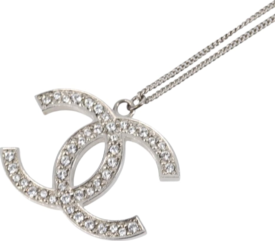 Chanel CC Pendant Metal with Crystals
