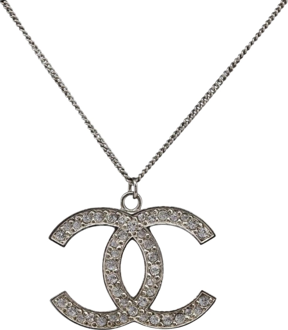 Chanel CC Pendant Metal with Crystals