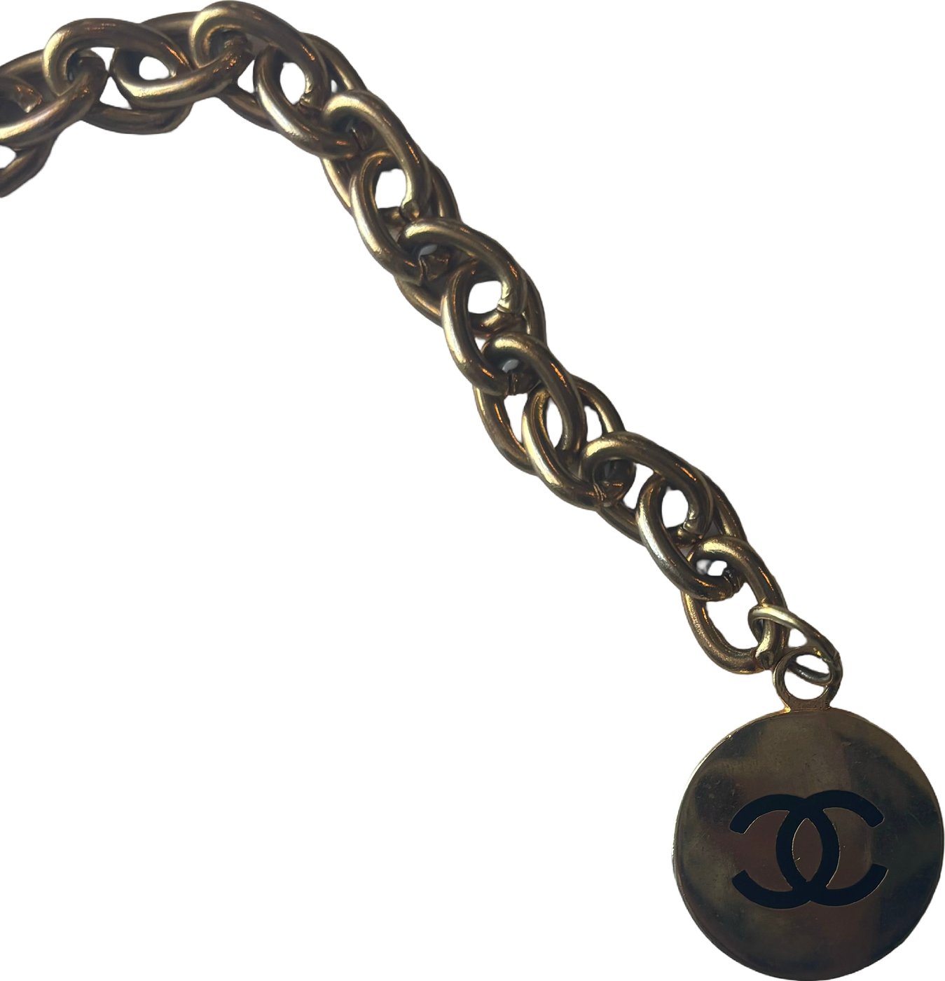 Chanel Vintage CC Medallion Charms Chain Belt Metal